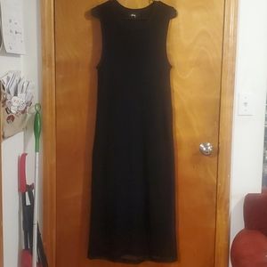 Stussy Black Fishnet Dress Large